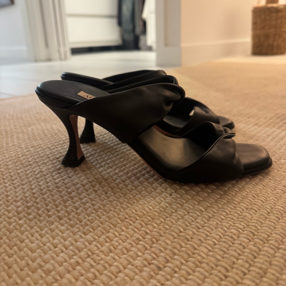 Aquazzura Twist Black Sandals 36 EU 75MM - Picture 3 of 9